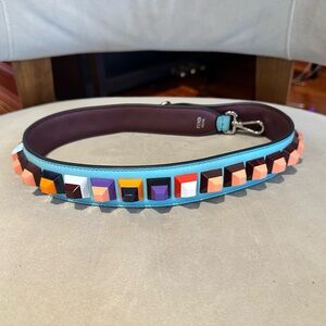 Fendi Multicolor Studded Shoulder Bag Strap